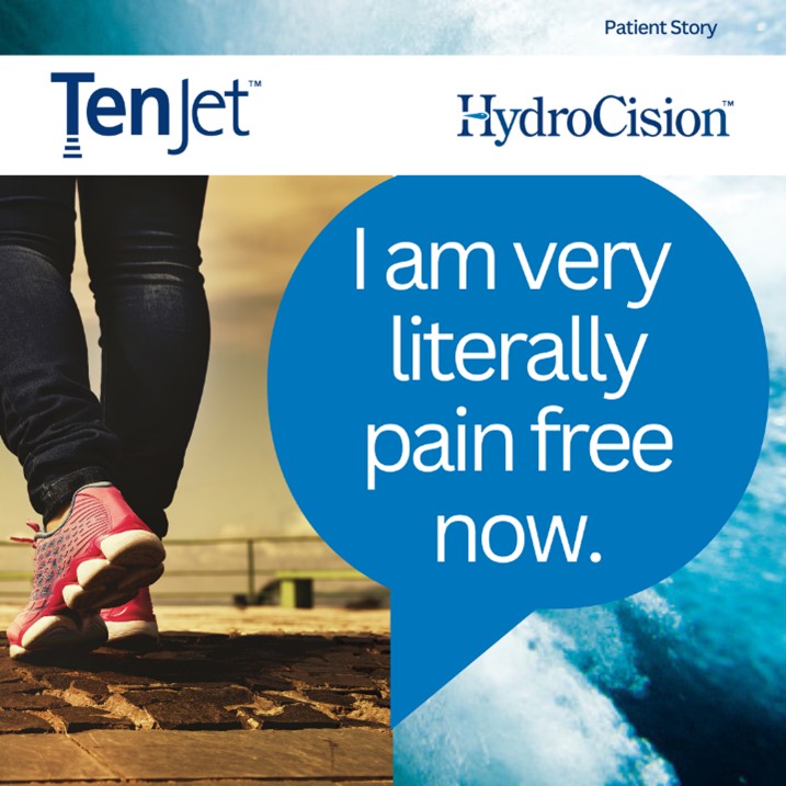 "I am very literally pain free now." Patient quote